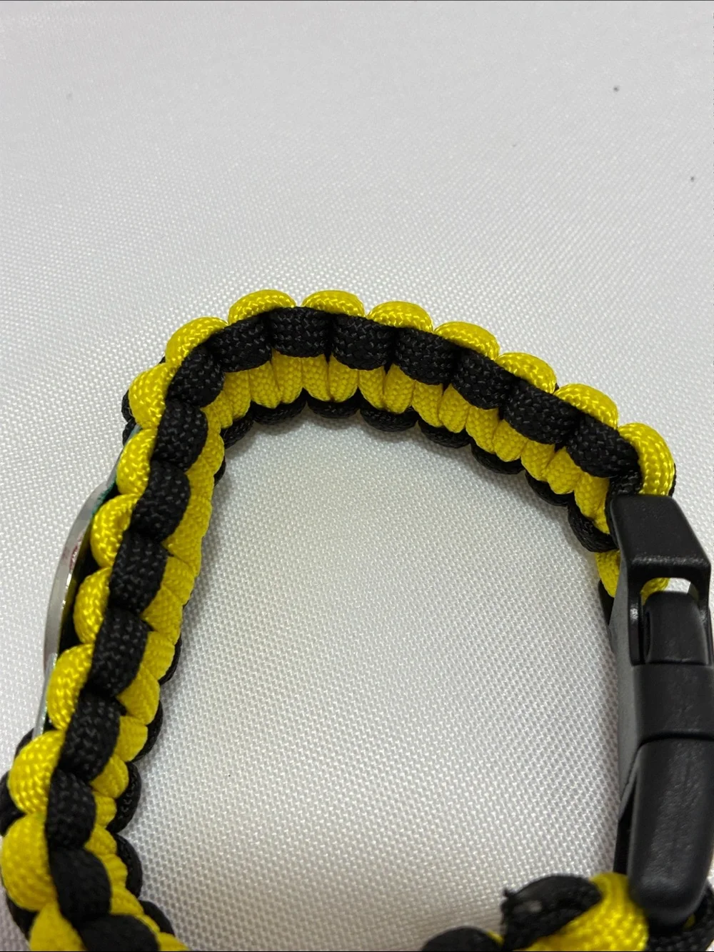 Black & Gold Steelers NFL Pittsburgh Braided Rope Wrist Bracelet